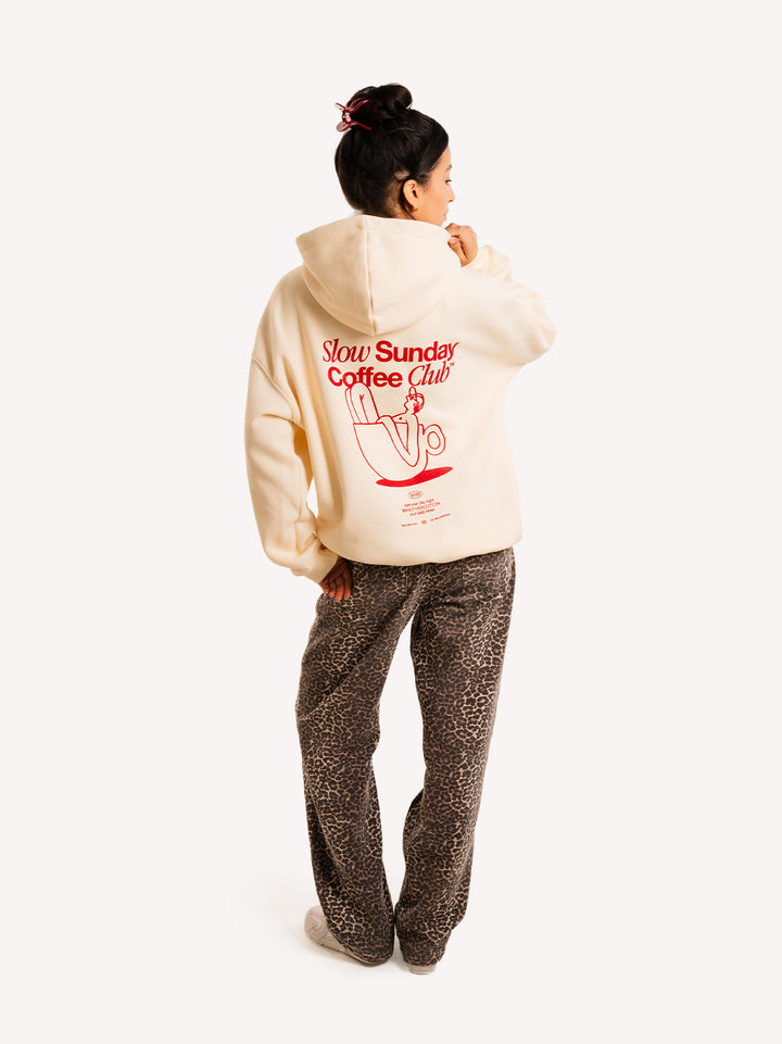 Slow Sunday Coffee Club Oversized Hoodie