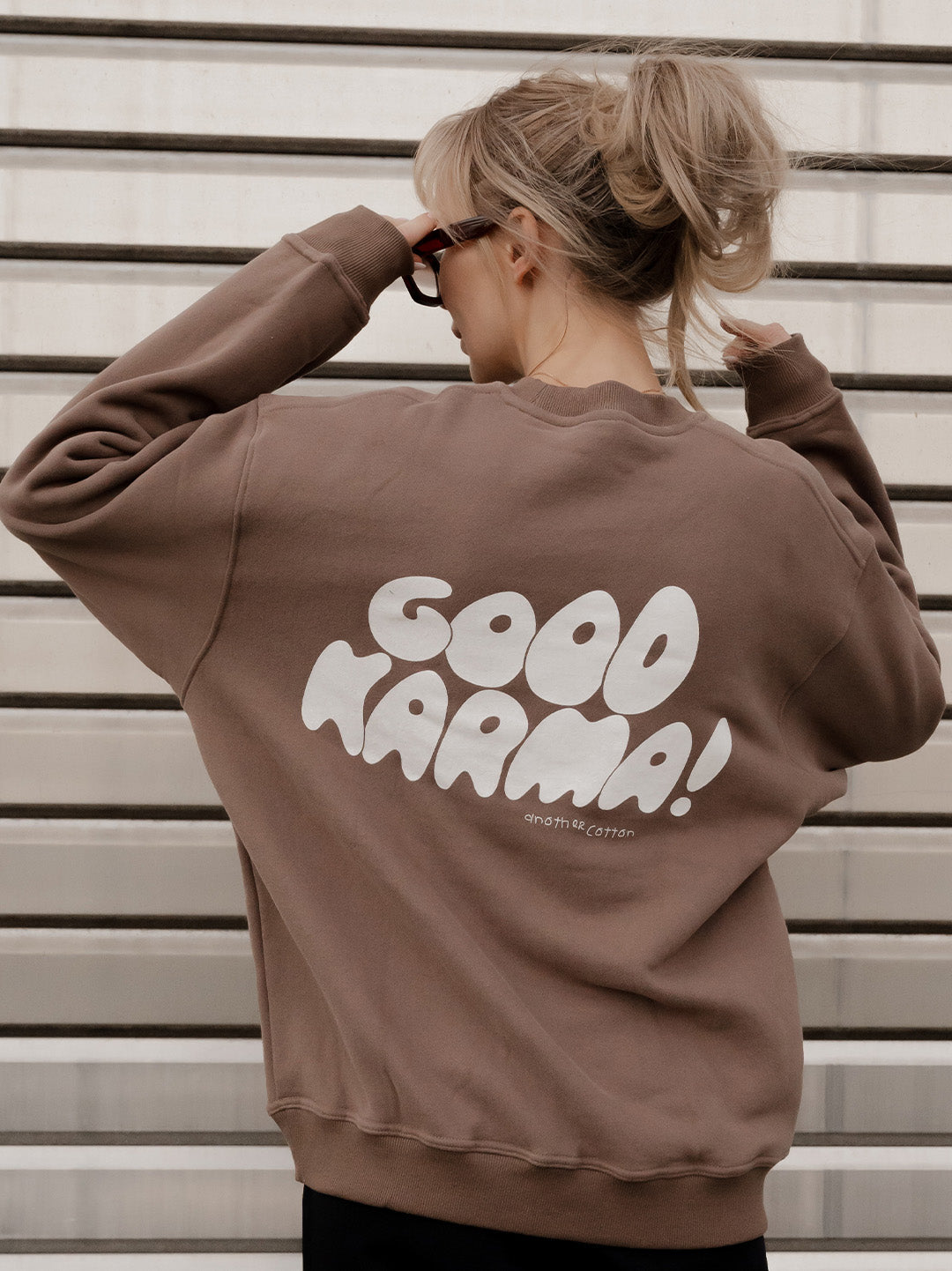 Good Karma Heavy Oversize Sweatshirt – Chocolate Chip