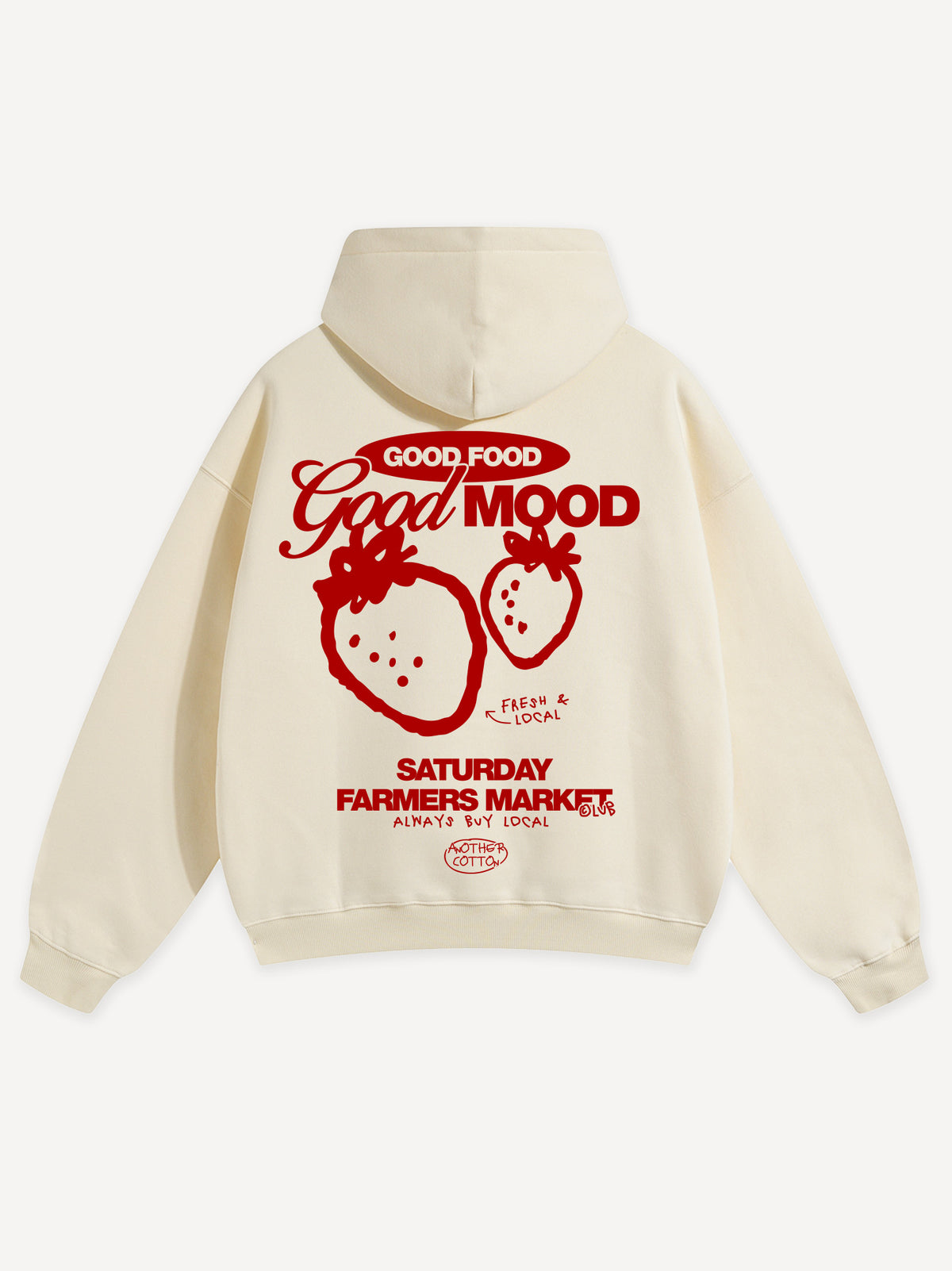 Good Mood Oversized Hoodie – Off White