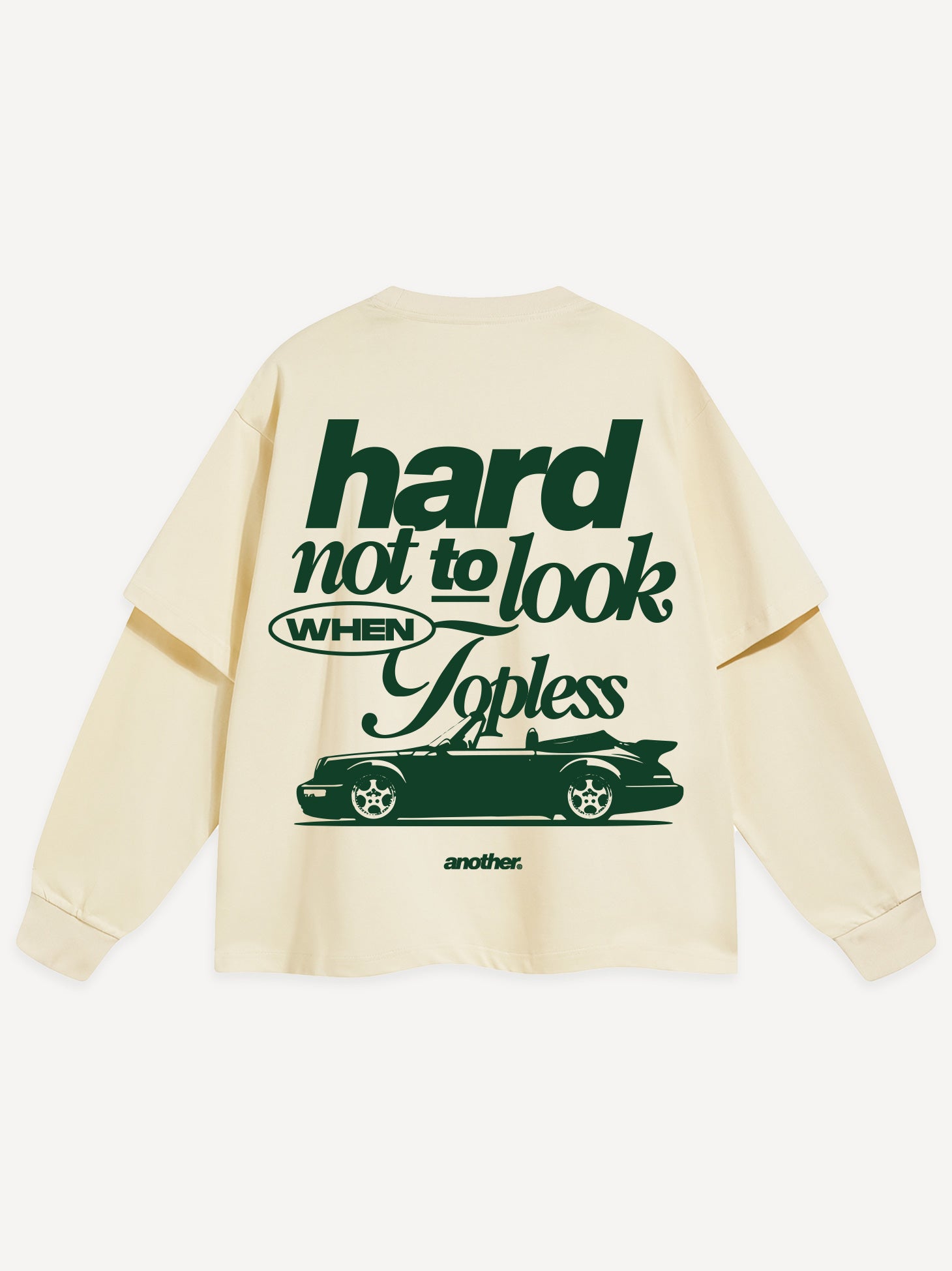 トップス NOUNLESS BIG OVER PRINT LONG TEE Hard Not To Look Oversized Longsleeve – AnotherCottonLab