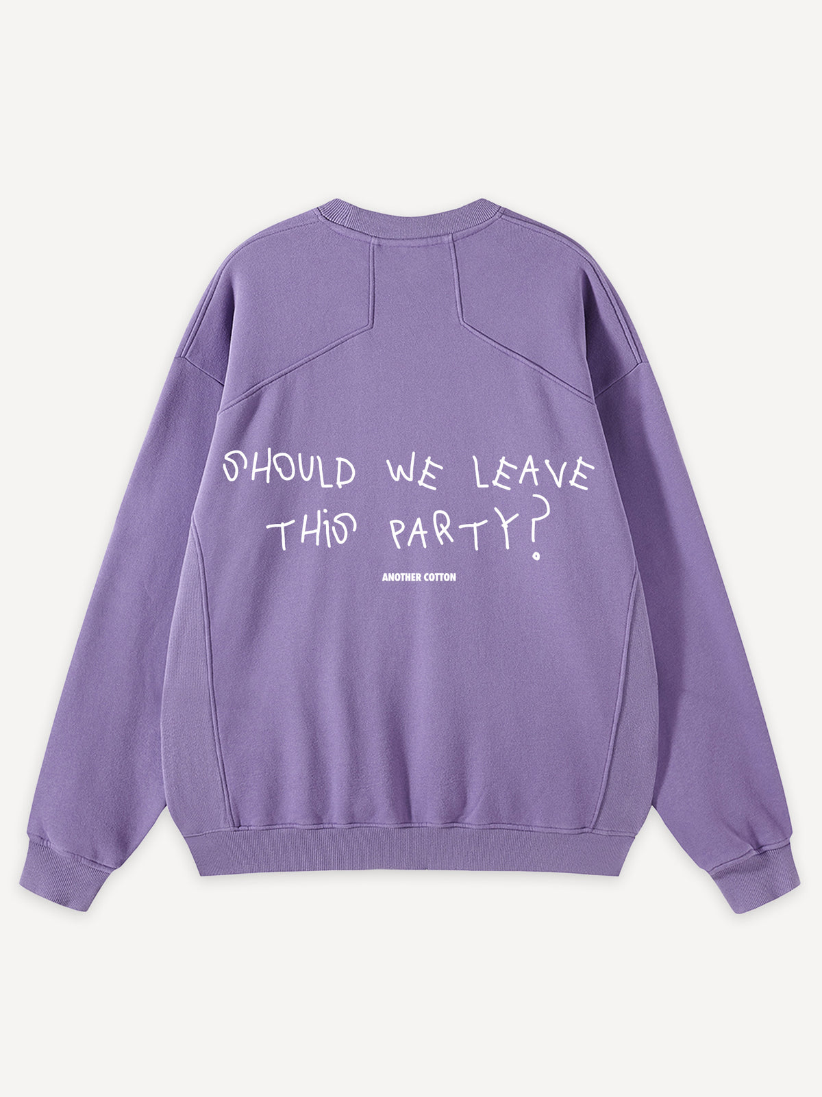 Leave The Party Oversized Sweatshirt – Washed Lilac