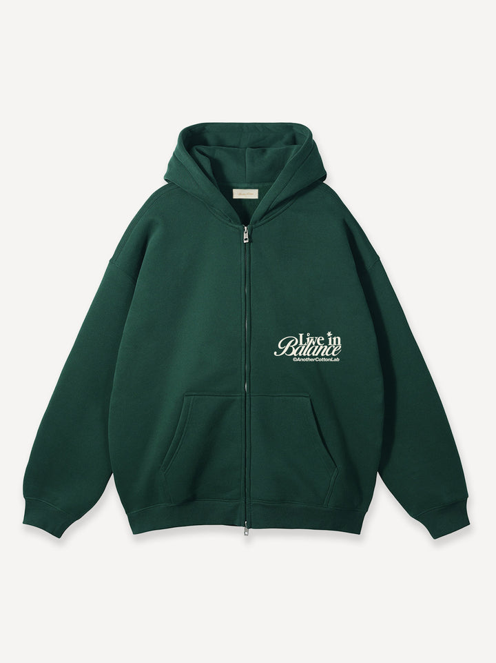 Live in Balance Oversized Zip Hoodie