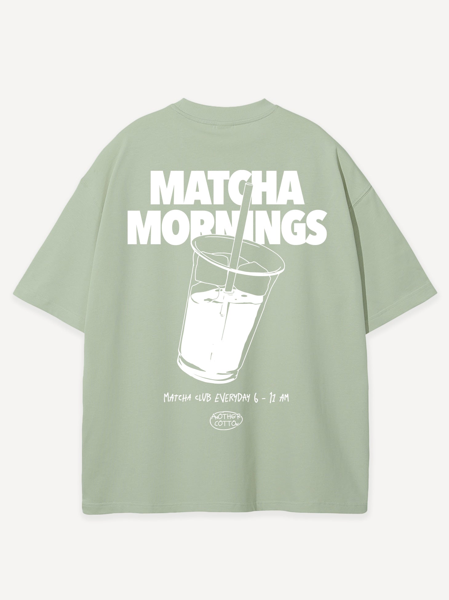 Matcha Mornings Oversized T-Shirt – AnotherCottonLab