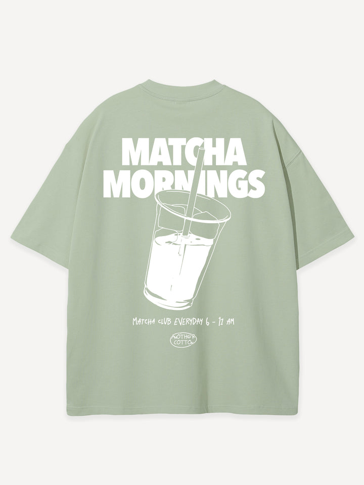 Matcha Mornings Oversized T-Shirt