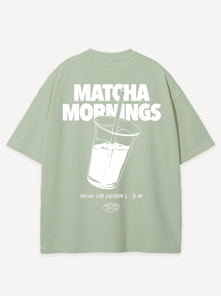 Matcha Mornings Oversized T-Shirt – AnotherCottonLab