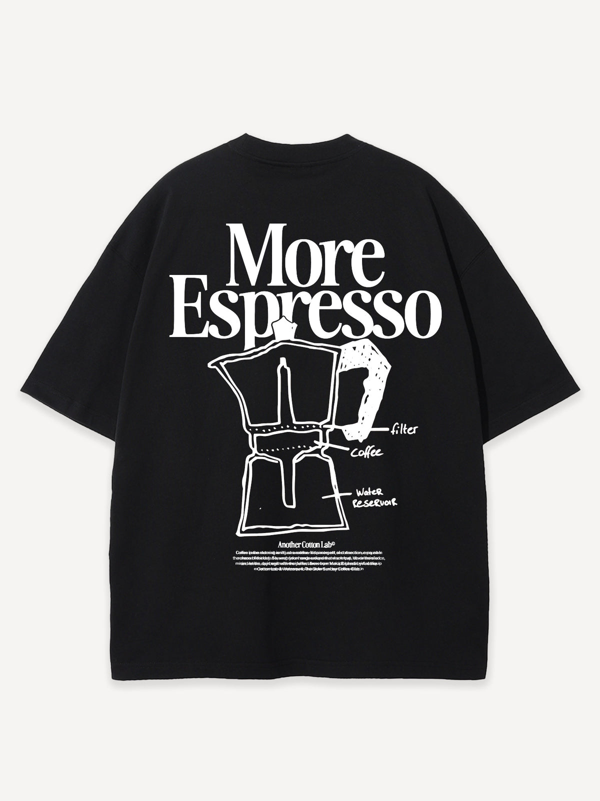 Espresso Moka Oversized T-Shirt – Black