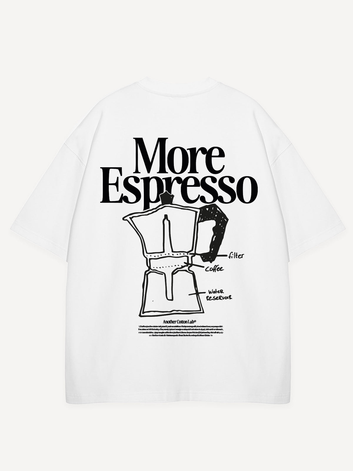 Espresso Moka Oversized T-Shirt – White