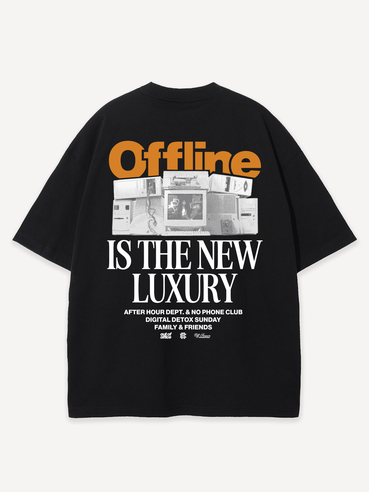 Offline Luxury Oversized T-Shirt – Black