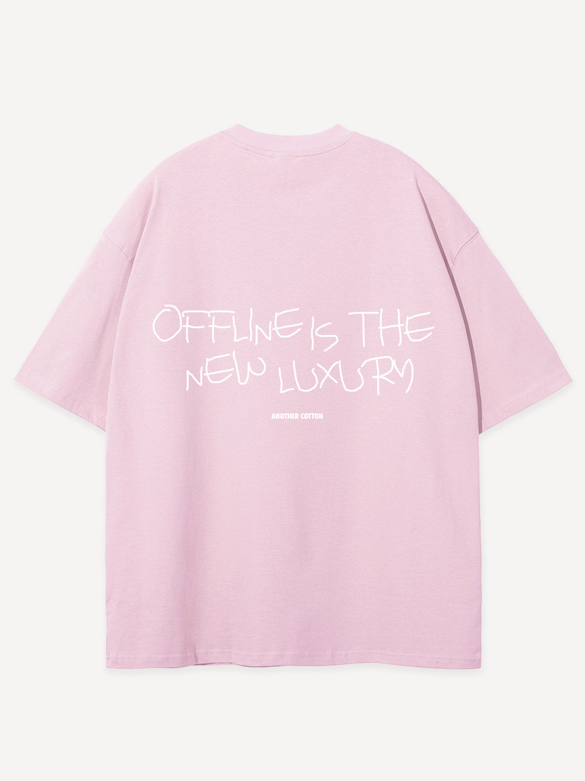 Offline Scribble Oversized T-Shirt – Baby Pink