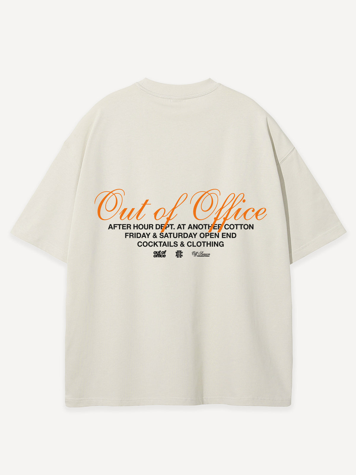 Afterhours Dept. Oversized T-Shirt – Off White