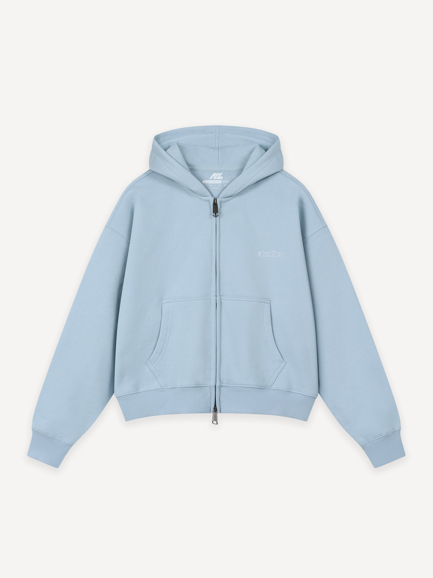 WMNS Cropped Warm-Up Zip Hoodie – Mid Blue