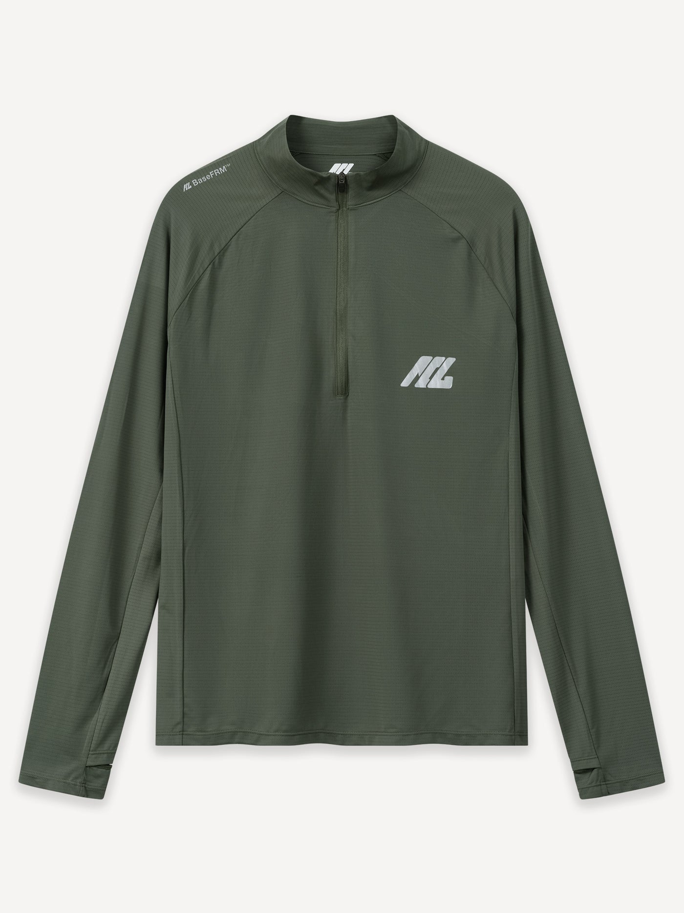 BaseFRM™ Athletic Half Zip – Bottle Green