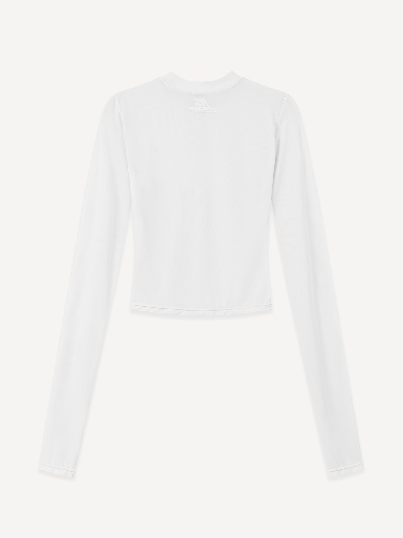 MotionFRM™ WMNS Crop Mesh Longsleeve – White