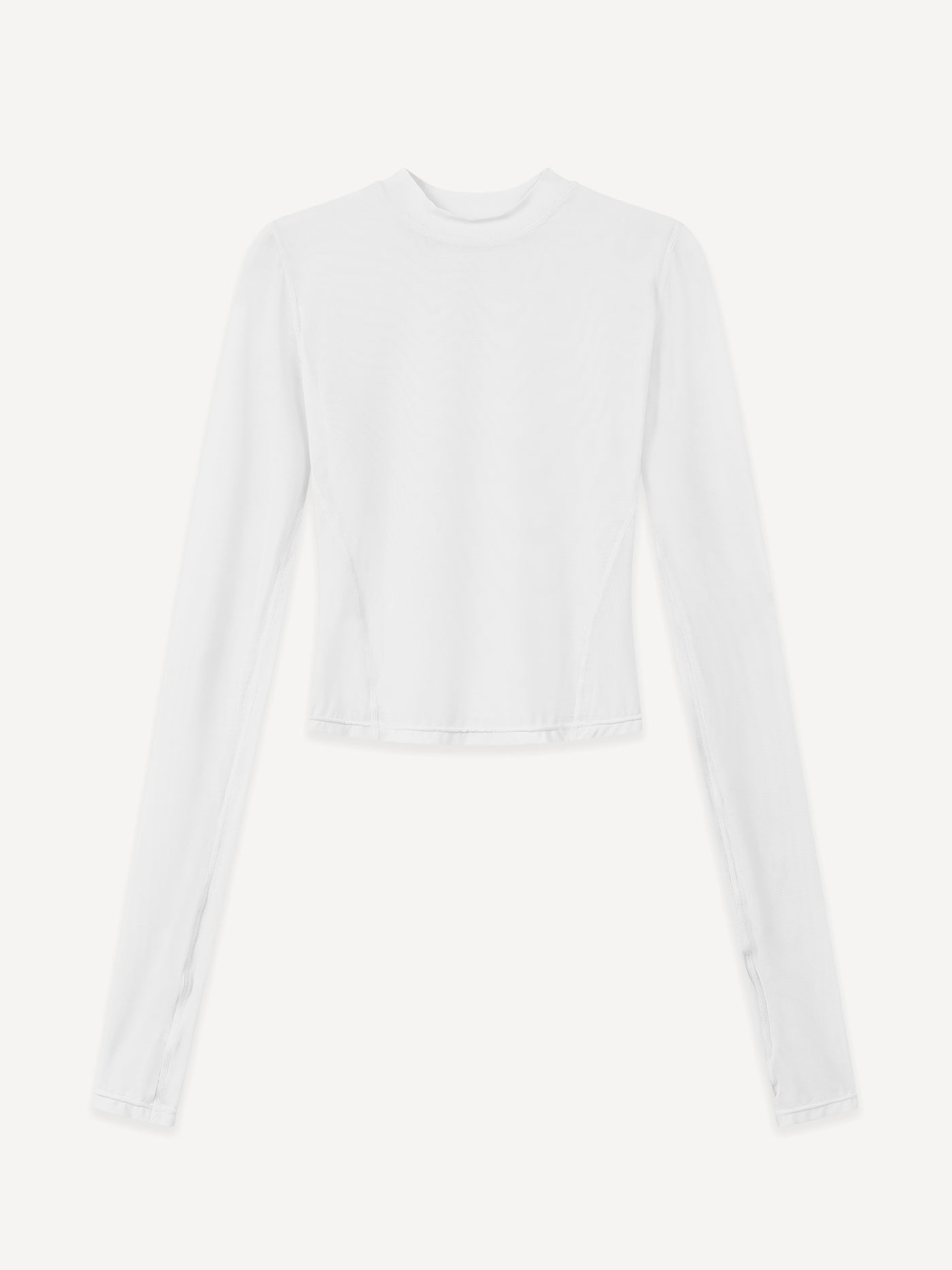 MotionFRM™ WMNS Crop Mesh Longsleeve – White