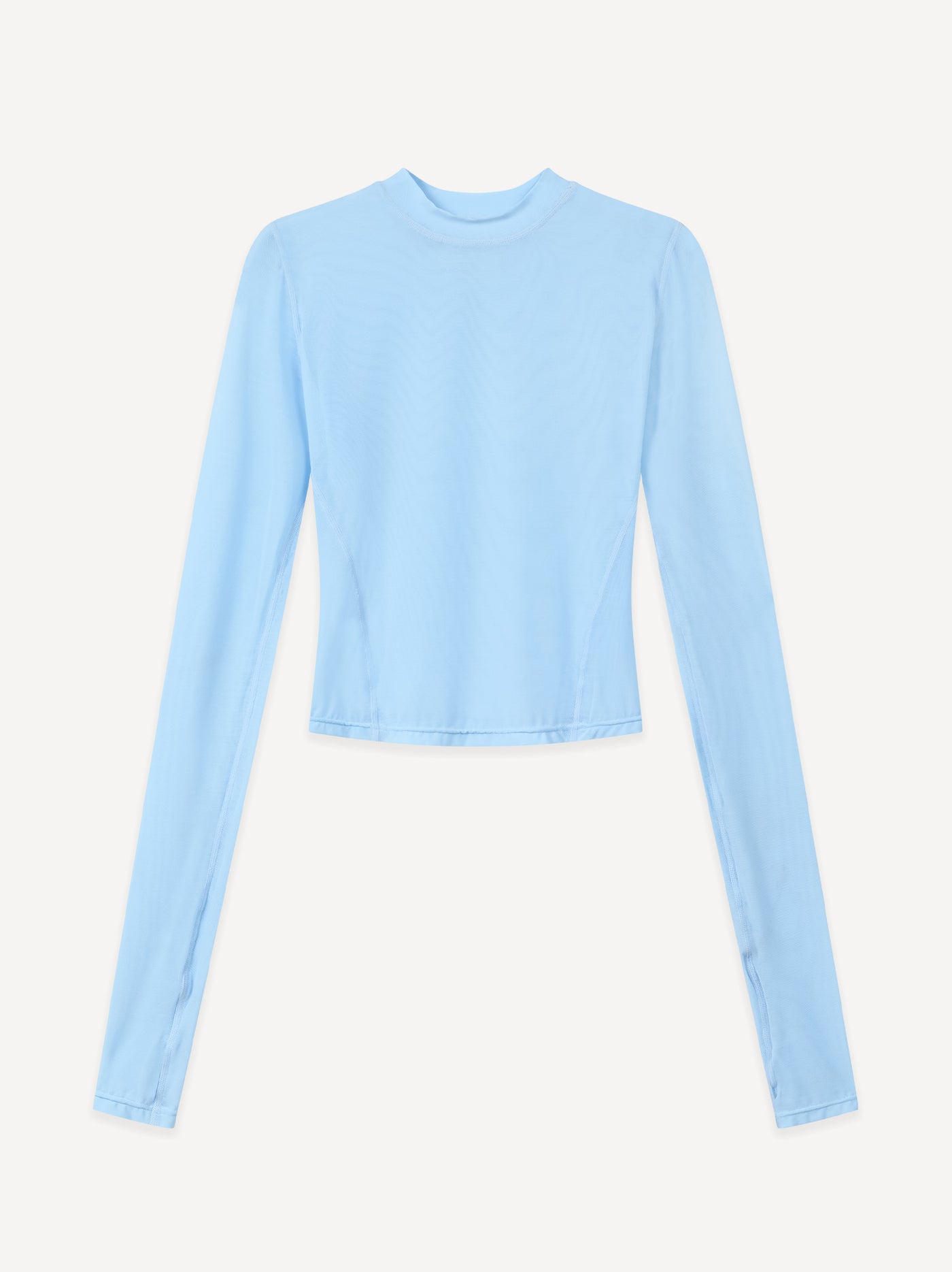 MotionFRM™ WMNS Crop Mesh Longsleeve – Mid Blue