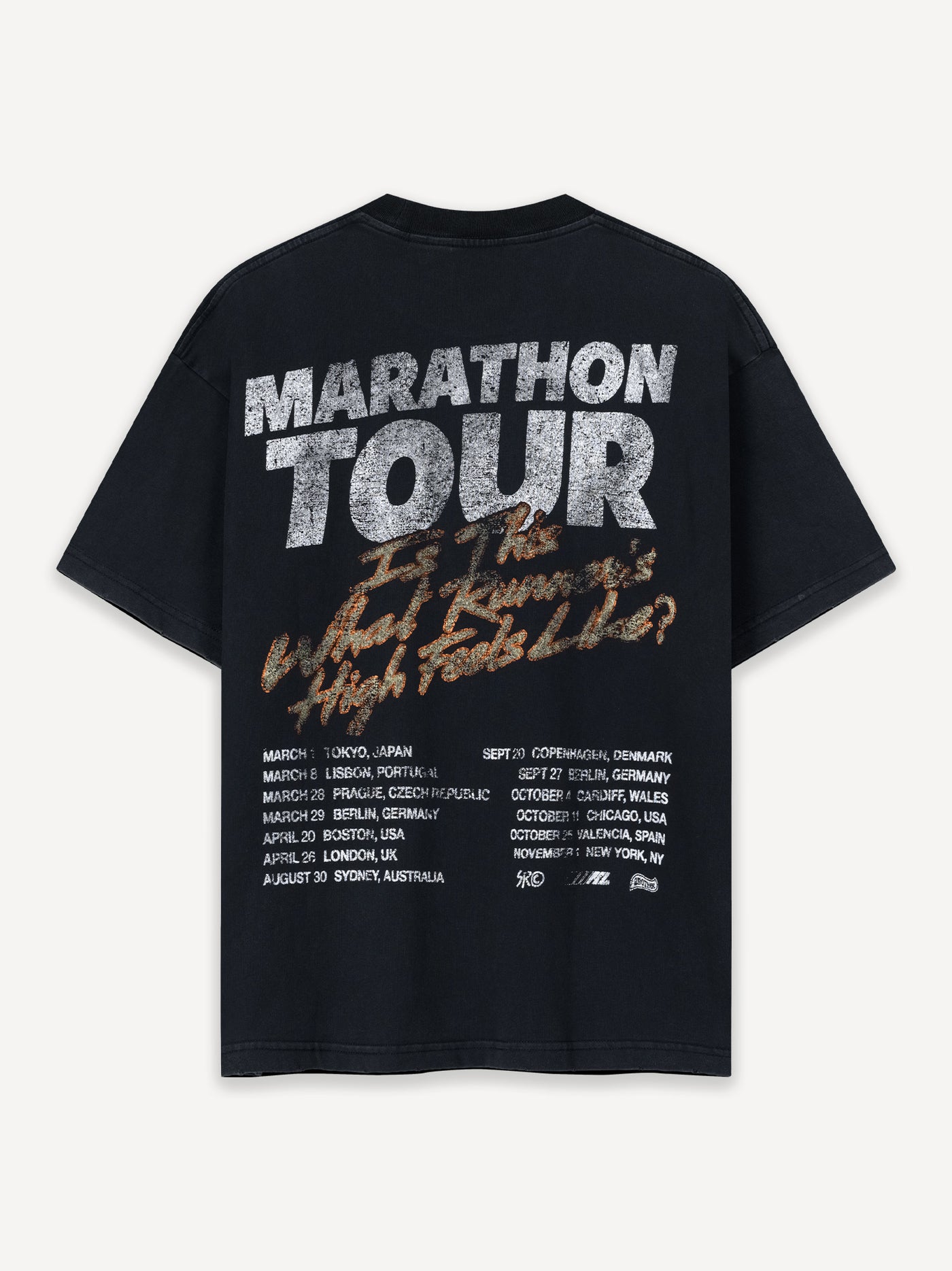 SRC® Marathon Tour T-Shirt – Washed Black