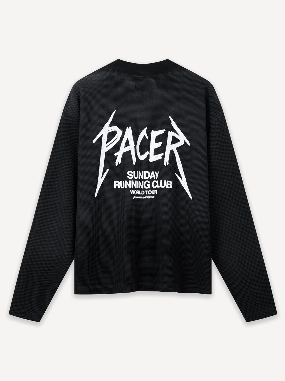 SRC Pacer Waffle Longsleeve Washed Black PDP