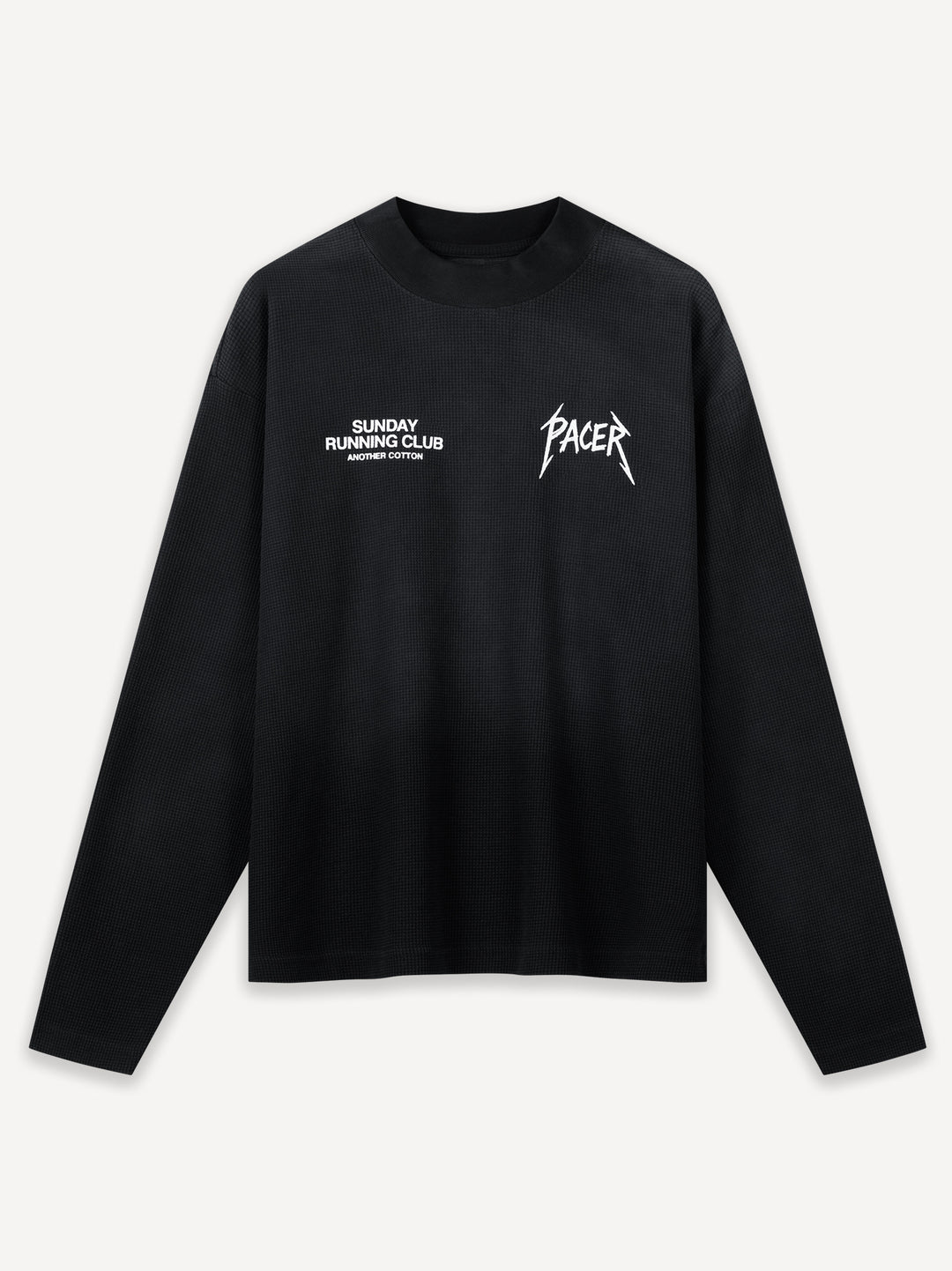 SRC Pacer Waffle Longsleeve Washed Black PDP