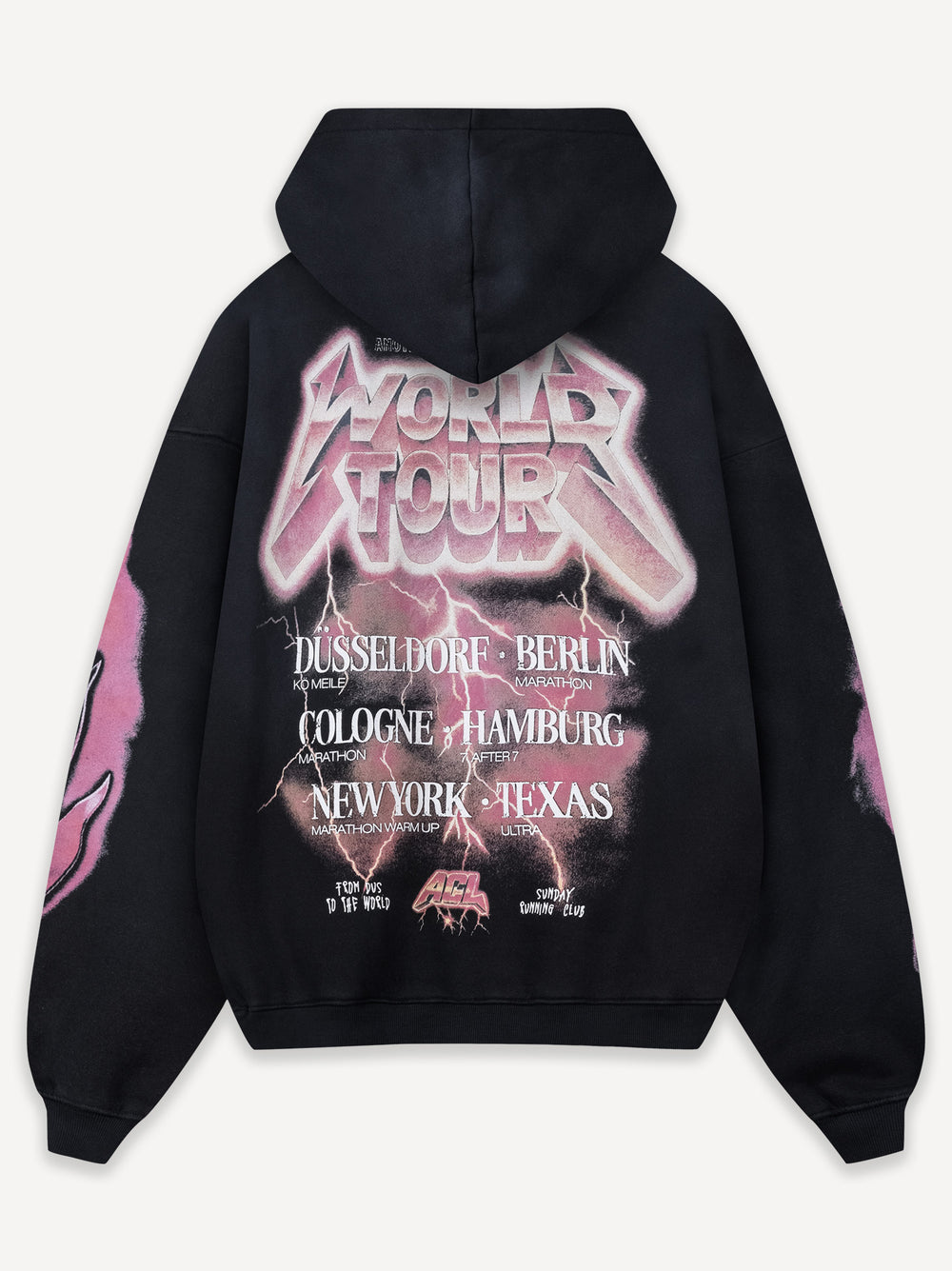 SRC World Tour Washed Hoodie Washed Black PDP