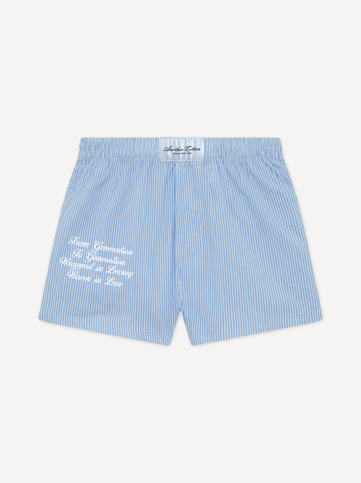 Striped Boxer Shorts – Wit Blauw