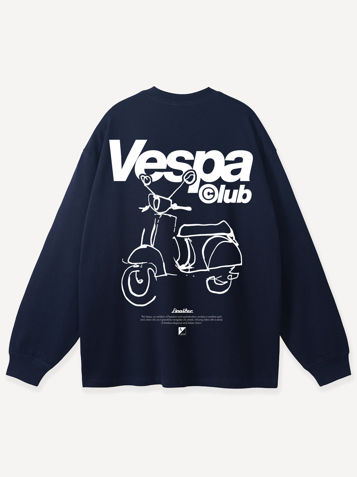V-Club Oversized Longsleeve – Navy Blue