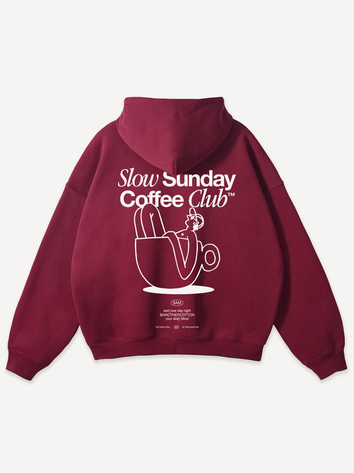 Limited Slow Sunday Coffee Club Oversized Hoodie