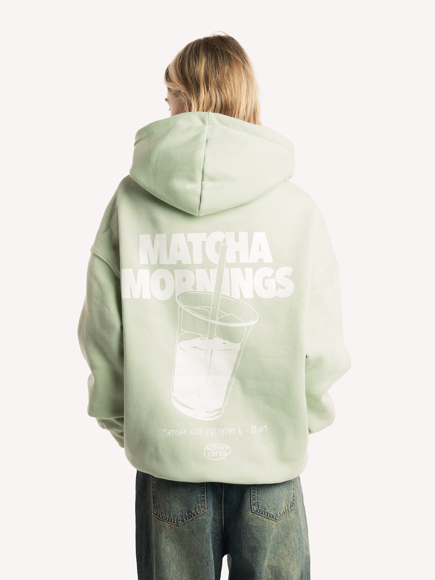 Matcha Mornings Oversized Hoodie – AnotherCottonLab