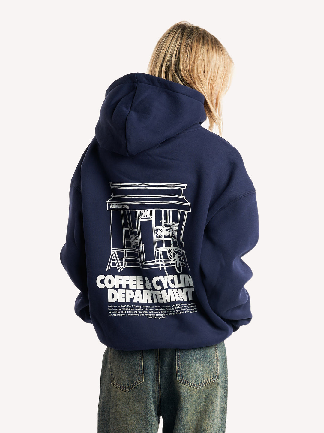 Coffee Cycling Oversized Hoodie - Main Image