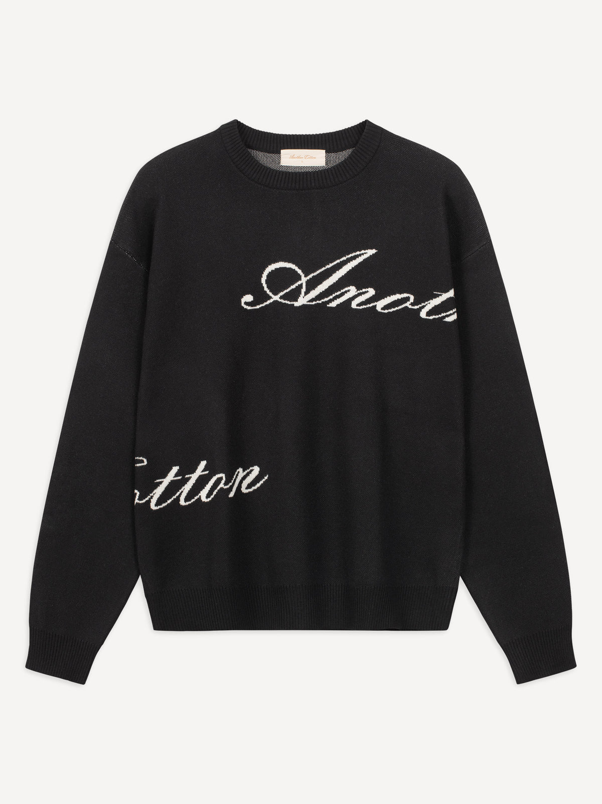 Signature Knit Sweater – Black