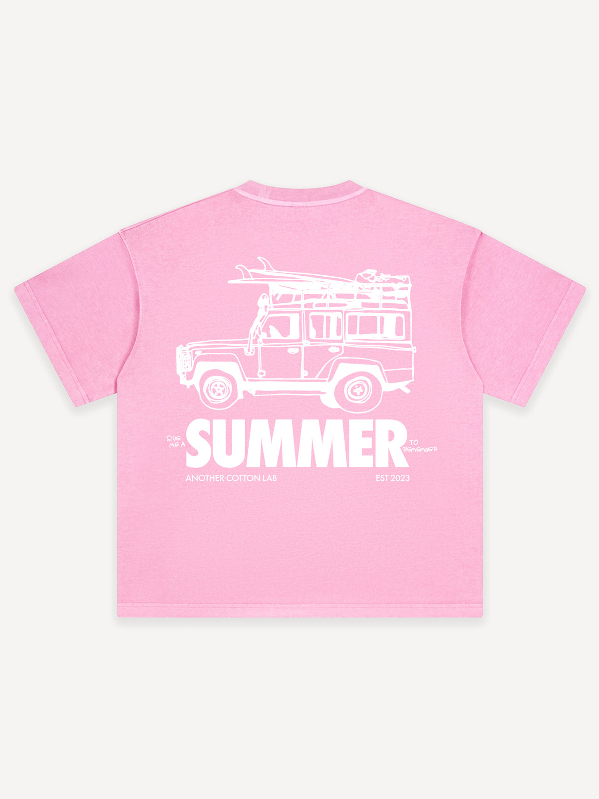 Summer Oversized T-Shirt – Pink