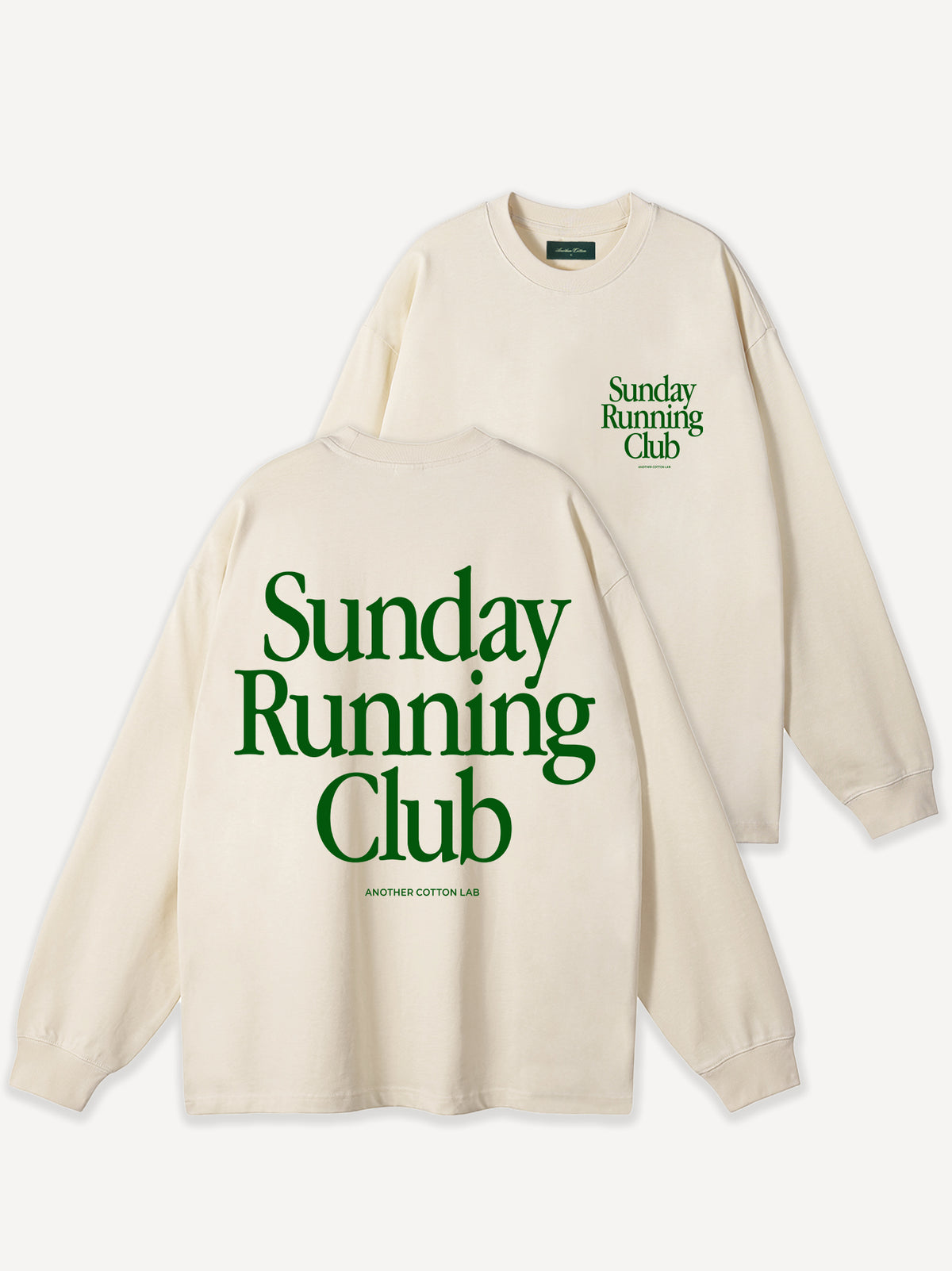 Sunday Running Oversize Longsleeve – Off White