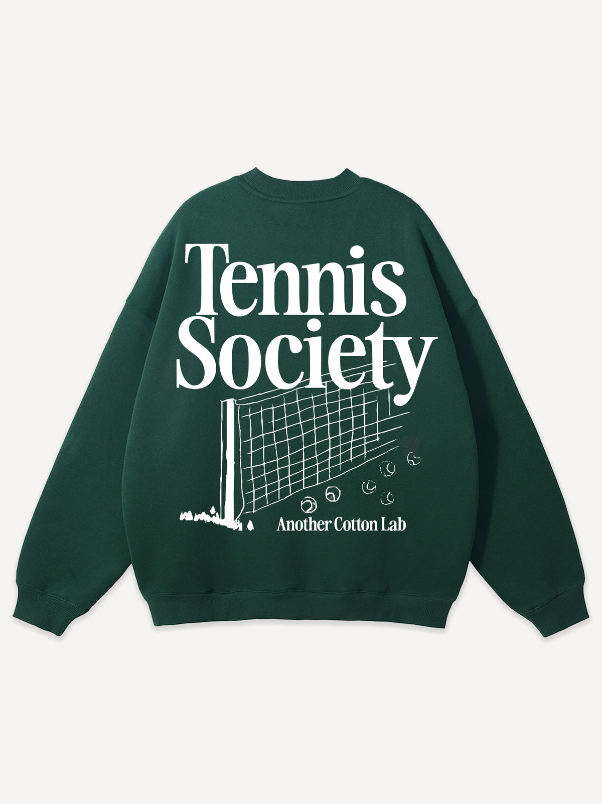 Tennis Society Oversized Sweatshirt – Bottle Green