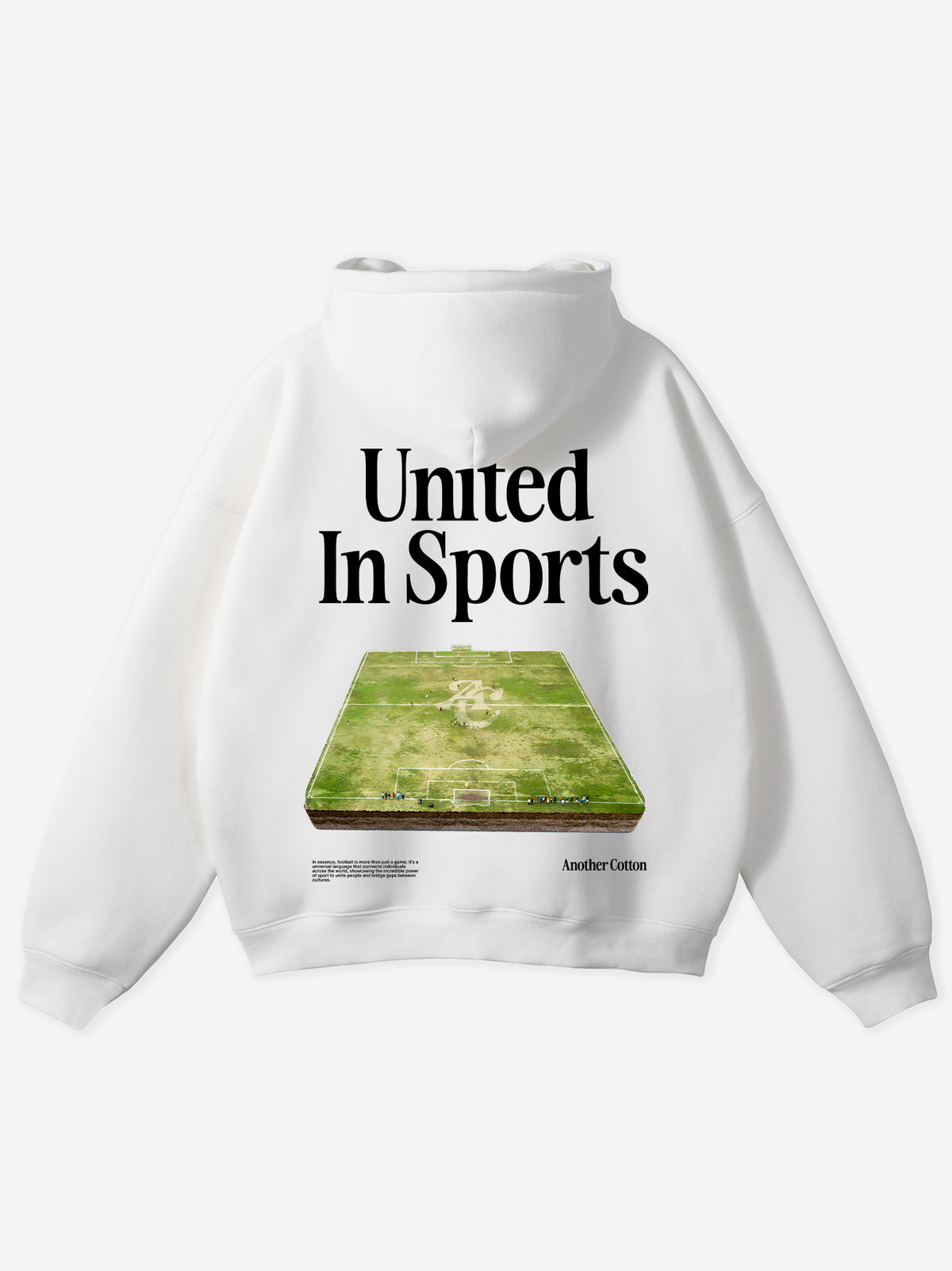 United In Sports Oversized Hoodie – Weiß