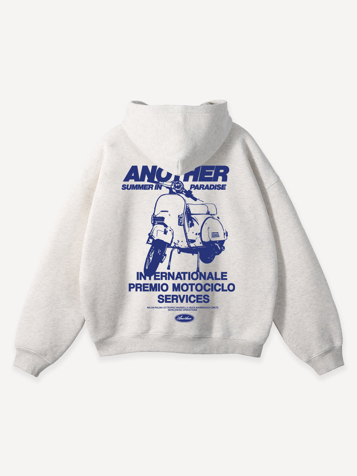 Summer in Paradise Oversized Hoodie – Heather Grey