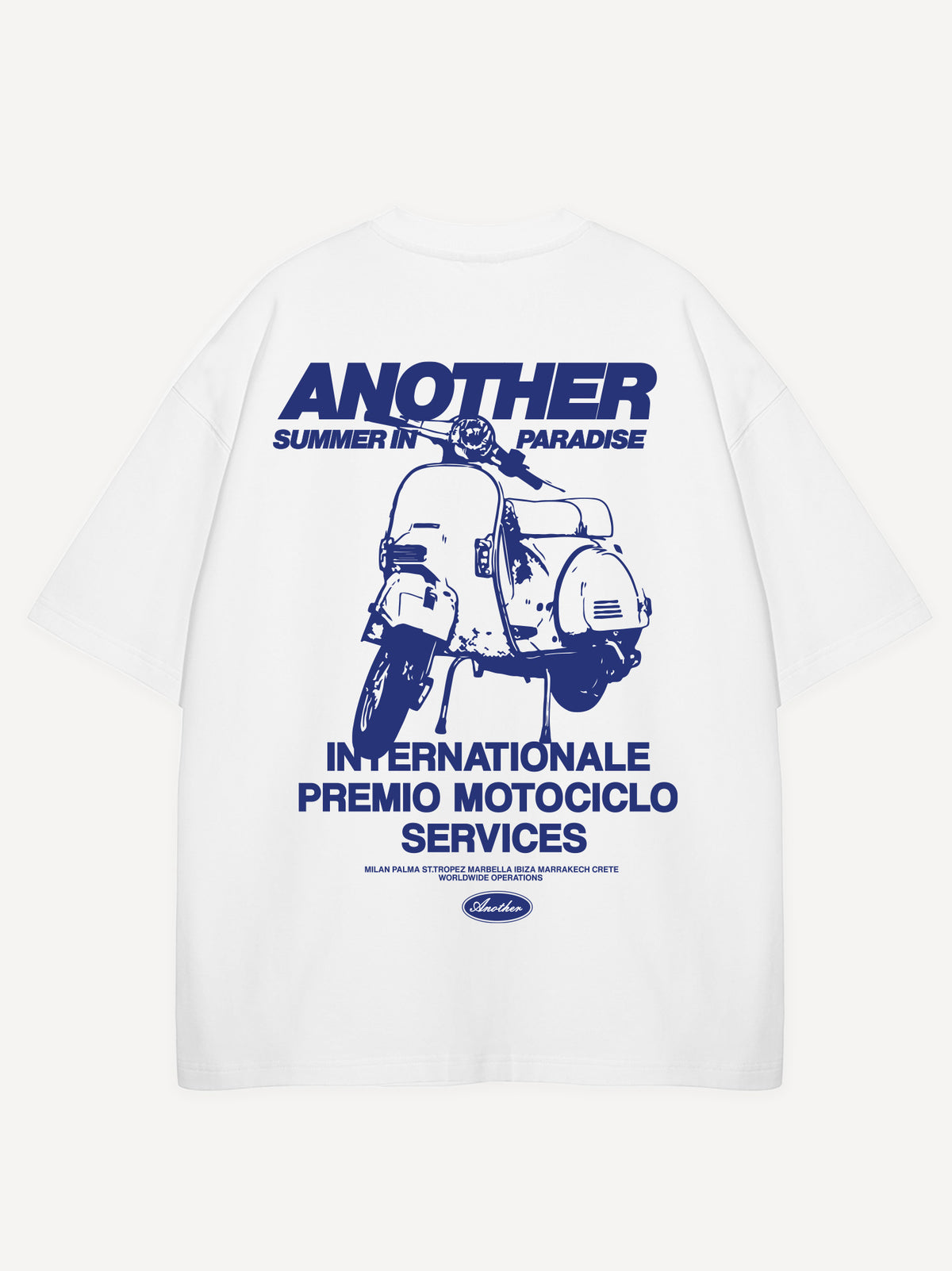 Summer in Paradise Oversized T-Shirt – White