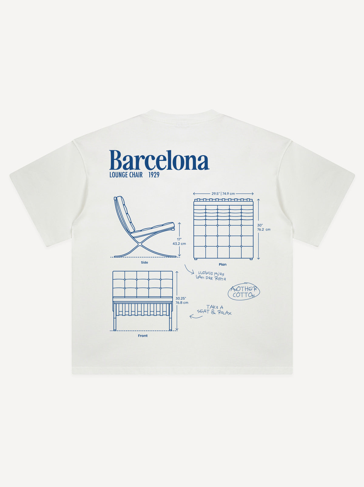 Barcelona Oversized T-Shirt – White
