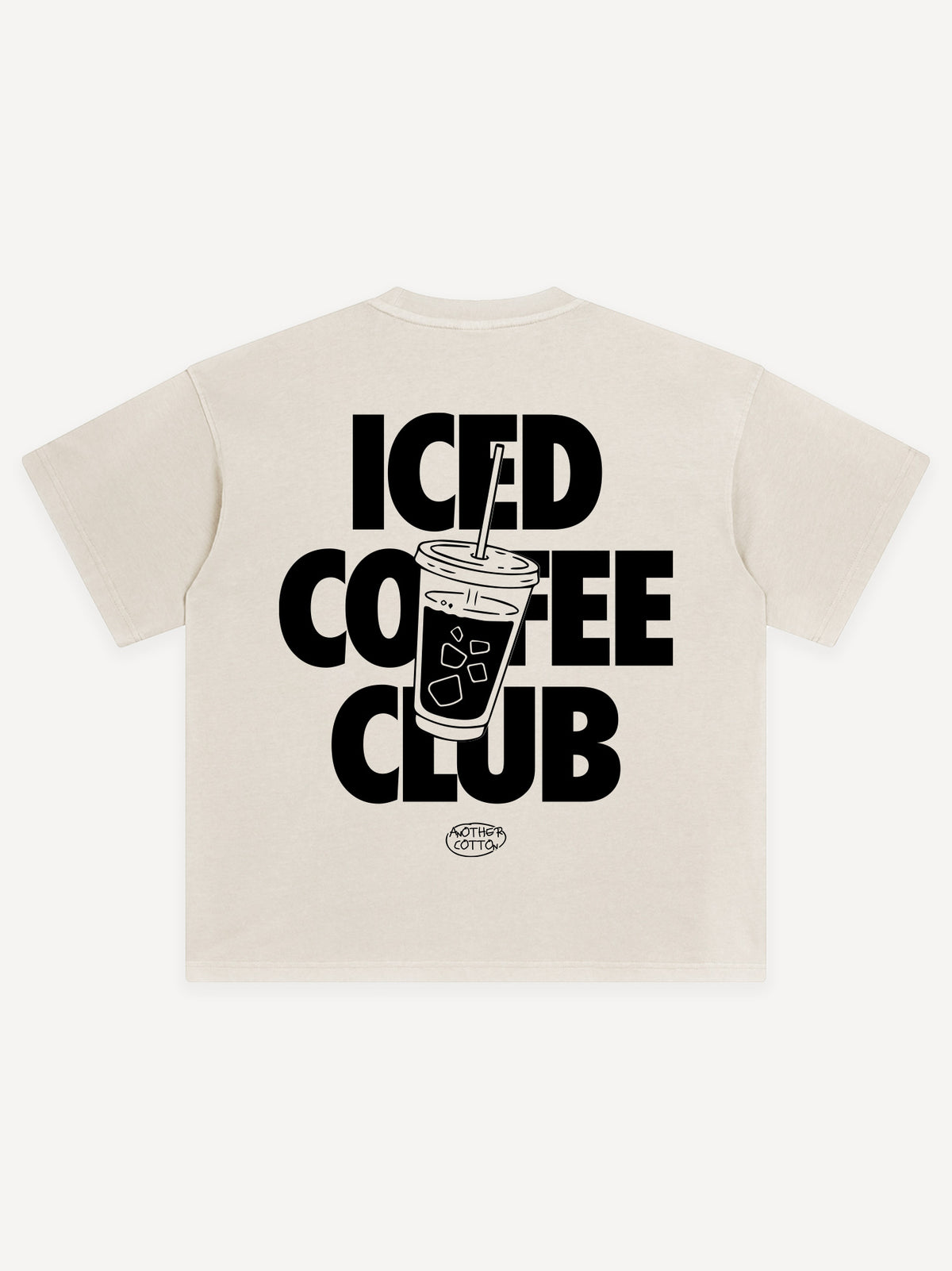 Iced Coffee Club Oversized T-Shirt – Washed Sand