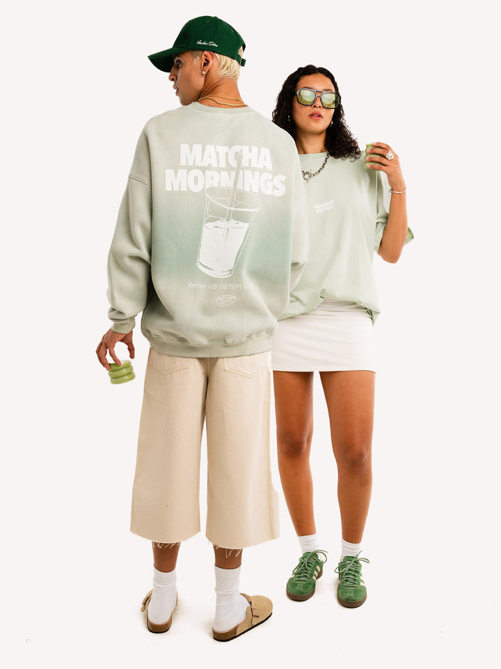 Matcha Mornings Oversized Sweatshirt