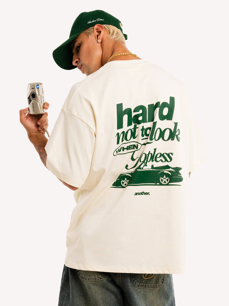 Hard Not To Look Oversized T-Shirt – AnotherCottonLab