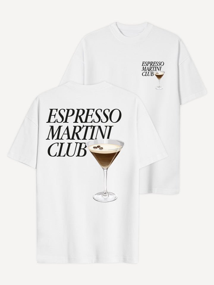Espresso Martini Club T-Shirt – Weiß